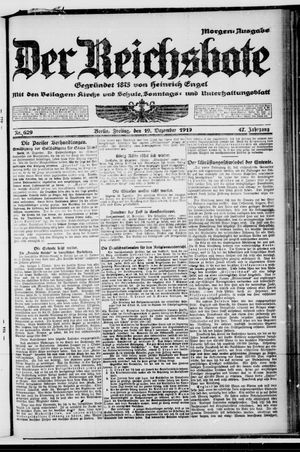 Der Reichsbote vom 19.12.1919