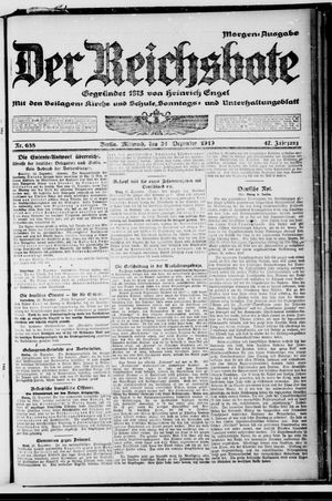 Der Reichsbote vom 24.12.1919