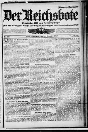 Der Reichsbote vom 27.12.1919