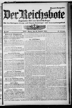 Der Reichsbote vom 29.12.1919