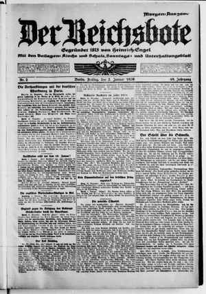 Der Reichsbote on Jan 2, 1920