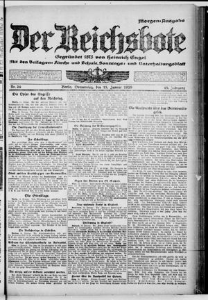 Der Reichsbote on Jan 15, 1920