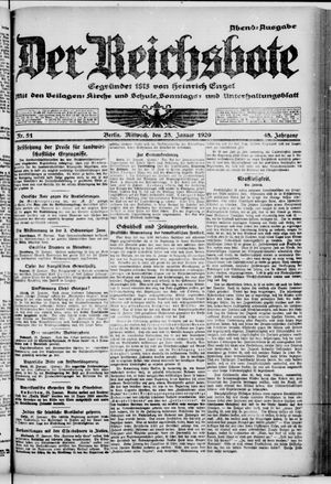 Der Reichsbote vom 28.01.1920