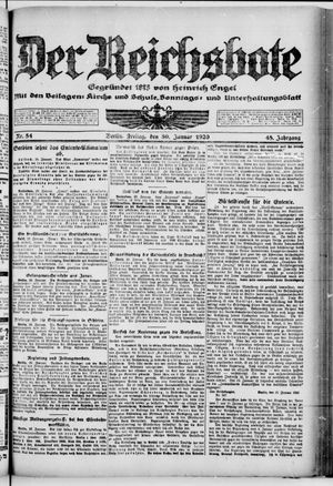 Der Reichsbote on Jan 30, 1920