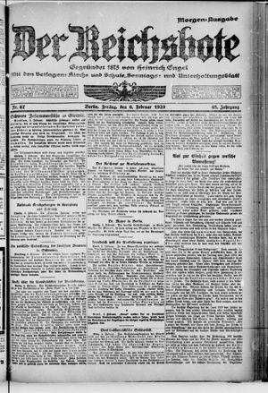 Der Reichsbote vom 06.02.1920
