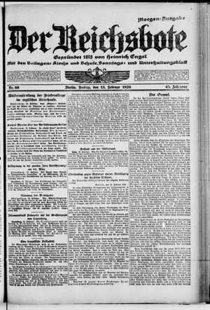 Der Reichsbote vom 13.02.1920