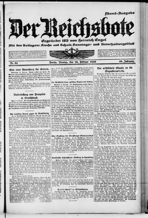 Der Reichsbote vom 16.02.1920