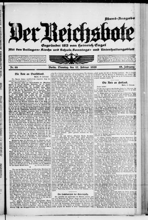 Der Reichsbote on Feb 17, 1920