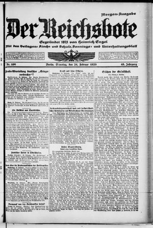 Der Reichsbote on Feb 24, 1920