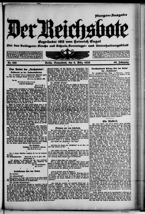 Der Reichsbote on Mar 6, 1920