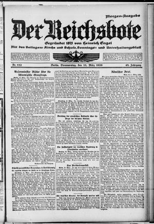 Der Reichsbote on Mar 11, 1920