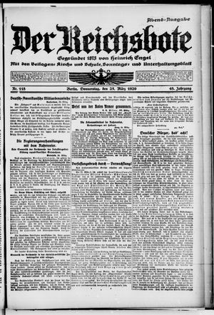 Der Reichsbote vom 25.03.1920