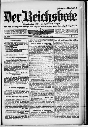 Der Reichsbote vom 26.03.1920