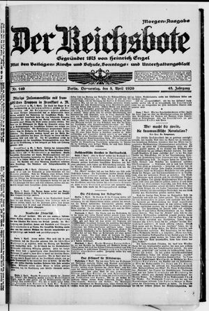 Der Reichsbote vom 08.04.1920