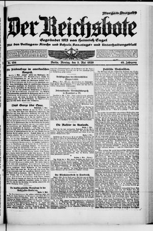 Der Reichsbote vom 03.05.1920