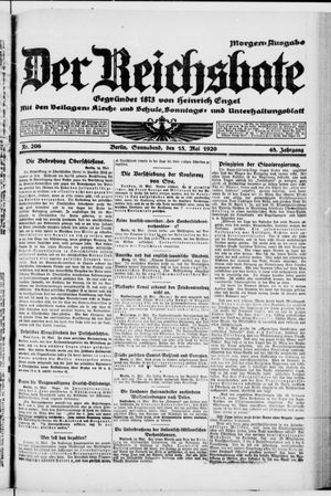 Der Reichsbote on May 15, 1920