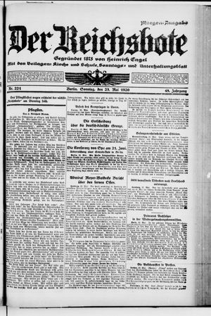 Der Reichsbote vom 23.05.1920