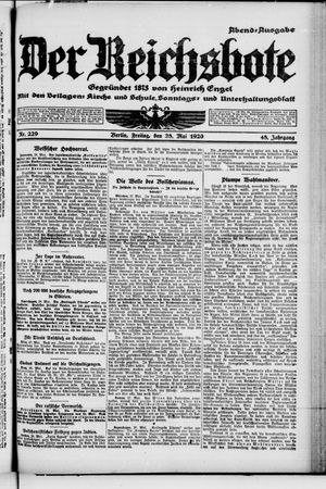 Der Reichsbote vom 28.05.1920