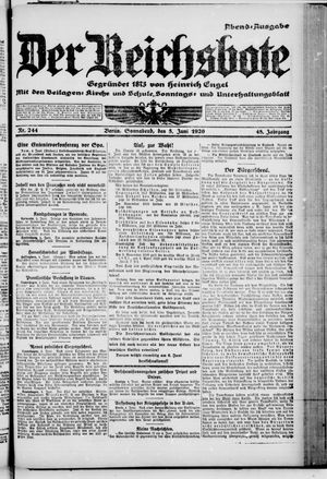 Der Reichsbote vom 05.06.1920