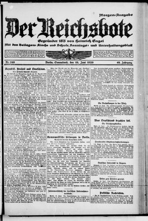 Der Reichsbote vom 19.06.1920