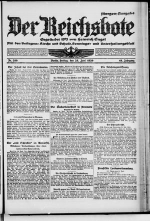 Der Reichsbote vom 25.06.1920