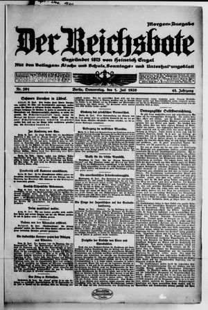 Der Reichsbote vom 01.07.1920
