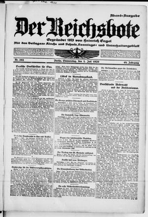 Der Reichsbote vom 01.07.1920
