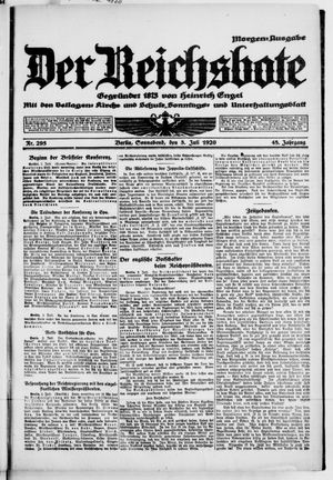 Der Reichsbote vom 03.07.1920