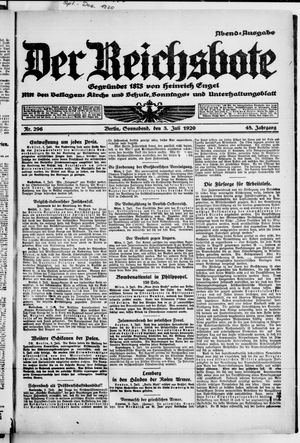 Der Reichsbote vom 03.07.1920