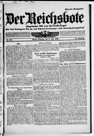 Der Reichsbote vom 06.07.1920