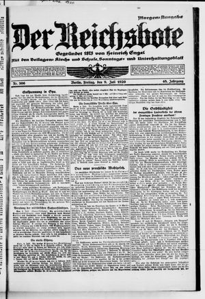 Der Reichsbote vom 09.07.1920