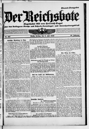 Der Reichsbote vom 09.07.1920