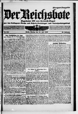 Der Reichsbote vom 12.07.1920