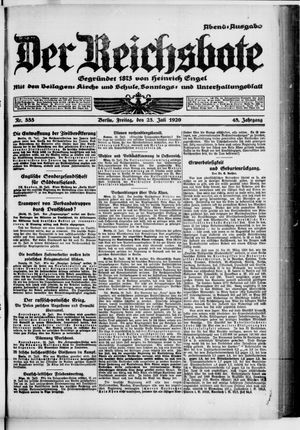 Der Reichsbote vom 23.07.1920