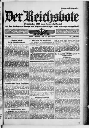 Der Reichsbote vom 28.07.1920