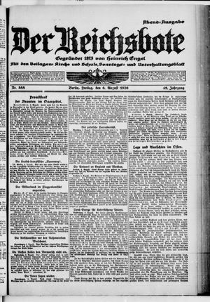 Der Reichsbote vom 06.08.1920