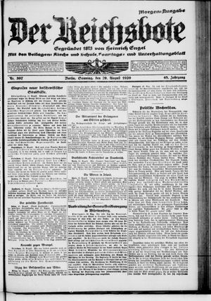 Der Reichsbote vom 29.08.1920