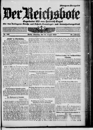 Der Reichsbote vom 31.08.1920