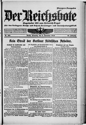 Der Reichsbote vom 09.11.1920