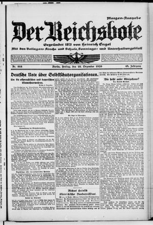 Der Reichsbote vom 10.12.1920