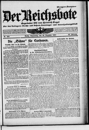 Der Reichsbote vom 16.12.1920