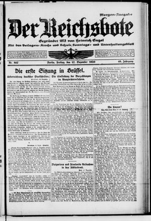 Der Reichsbote vom 17.12.1920