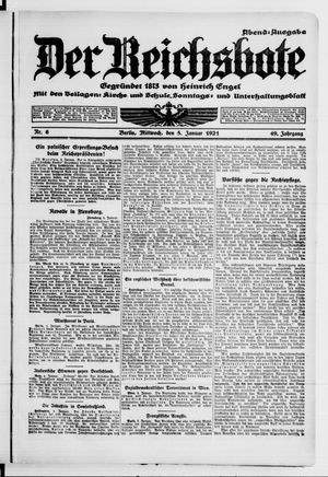 Der Reichsbote vom 05.01.1921