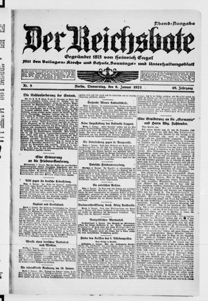 Der Reichsbote on Jan 6, 1921