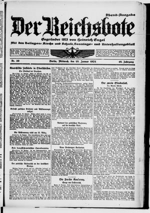 Der Reichsbote vom 19.01.1921