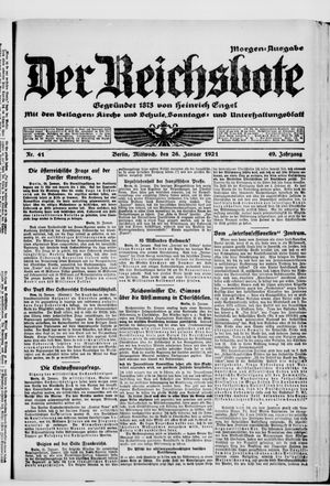 Der Reichsbote vom 26.01.1921