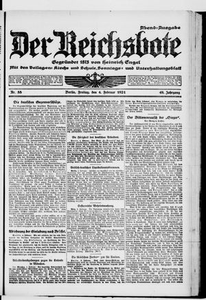 Der Reichsbote vom 04.02.1921
