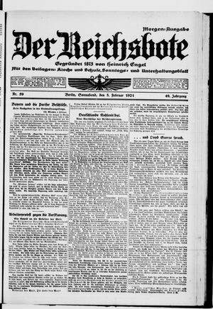 Der Reichsbote vom 05.02.1921