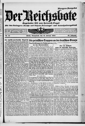 Der Reichsbote vom 12.02.1921