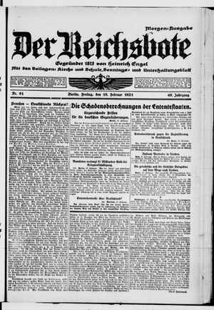 Der Reichsbote vom 18.02.1921